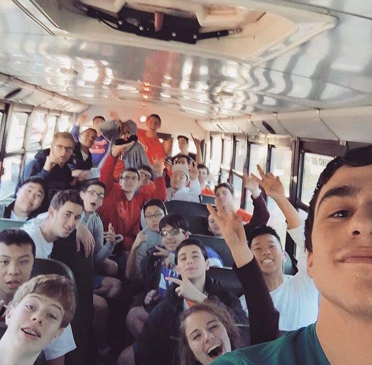 Birthday bus selfie, 2017
